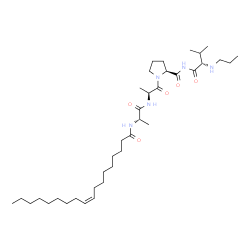 oleoylalanyl-alanyl-prolyl-N-propylvalinamide structure