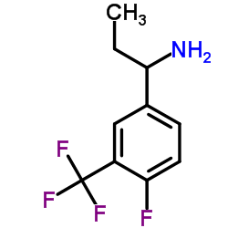 1-[4-Fluoro-3-(trifluoromethyl)phenyl]-1-propanamine结构式