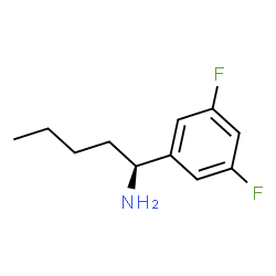 (1S)-1-(3,5-DIFLUOROPHENYL)PENTYLAMINE结构式