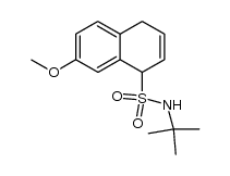 1,4-dihydro-7-methoxy-N-(1',1'-dimethylethyl)naphthalene-1-sulfonamide结构式