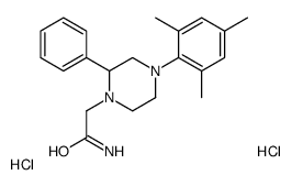 2-[2-phenyl-4-(2,4,6-trimethylphenyl)piperazin-1-yl]acetamide,dihydrochloride结构式
