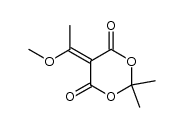 5-(1-methoxyethylene) Meldrum's acid Structure