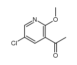 5-chloro-2-methoxy-3-acetylpyridine结构式