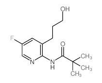 N-(5-Fluoro-3-(3-hydroxypropyl)pyridin-2-yl)-pivalamide Structure