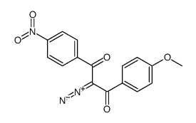 2-diazonio-1-(4-methoxyphenyl)-3-(4-nitrophenyl)-3-oxoprop-1-en-1-olate Structure