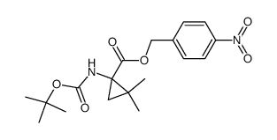 N-Boc-2,3-methanovaline p-nitrobenzyl ester结构式