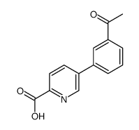 5-(3-acetylphenyl)pyridine-2-carboxylic acid Structure