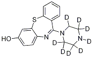 11-(1-Piperazinyl-d8)-dibenzo[b,f][1,4]thiazepin-7-ol结构式