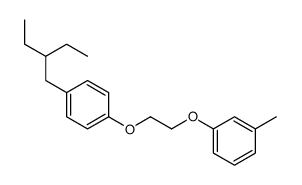 1-(2-ethylbutyl)-4-[2-(3-methylphenoxy)ethoxy]benzene Structure