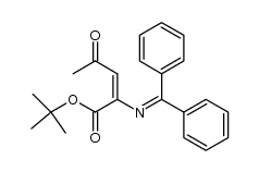 (E)-tert-butyl 2-((diphenylmethylene)amino)-4-oxopent-2-enoate Structure