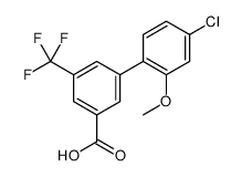 3-(4-chloro-2-methoxyphenyl)-5-(trifluoromethyl)benzoic acid结构式