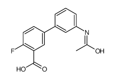 5-(3-acetamidophenyl)-2-fluorobenzoic acid结构式