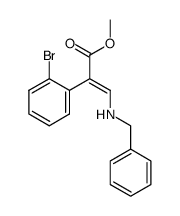 methyl 3-(benzylamino)-2-(2-bromophenyl)acrylate结构式