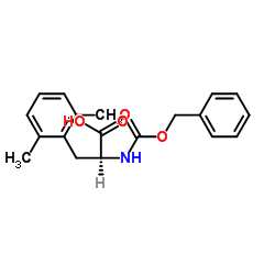 Cbz-2,6-Dimethy-L-Phenylalanine结构式