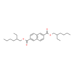 2,6-NAPHTHALENEDICARBOXYLIC ACID, BIS(2-ETHYLHEXYL) ESTER结构式