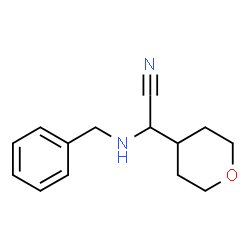 2-(benzylamino)-2-(oxan-4-yl)acetonitrile structure