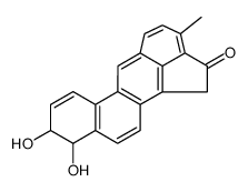 9,10-dihydroxy-9,10-dihydro-3-methylcholanthrene-2-one structure