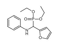N-[diethoxyphosphoryl(furan-2-yl)methyl]aniline结构式