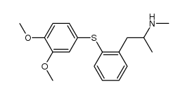 N-methyl-1-(2-(3,4-dimethoxyphenylthio)phenyl)-2-propylamine结构式