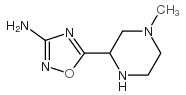 1,2,4-Oxadiazol-3-amine,5-(4-methyl-2-piperazinyl)-(9CI) Structure