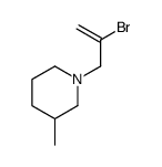 1-(2-Bromo-2-propen-1-yl)-3-methylpiperidine structure