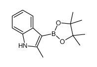 2-methyl-3-(4,4,5,5-tetramethyl-1,3,2-dioxaborolan-2-yl)-1H-indole结构式