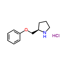 (2R)-2-(Phenoxymethyl)pyrrolidinhydrochlorid(1:1) Structure
