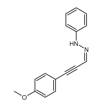 (Z)-1-(3-(4-methoxyphenyl)prop-2-yn-1-ylidene)-2-phenylhydrazine Structure