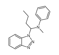 N-(1-(1H-benzo[d][1,2,3]triazol-1-yl)butyl)-N-methylaniline Structure