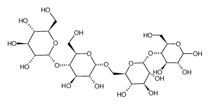 α-D-Glc-(1->4)-α-D-Glc-(1->6)-α-D-Glc-(1->4)-D-Glc Structure