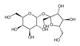 BETA-D-FRUCTOFURANOSYL-ALPHA-D-GALACTOPYRANOSIDE结构式