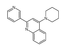 4-piperidin-1-yl-2-pyridin-3-ylquinoline Structure