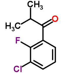 1-(3-Chloro-2-fluorophenyl)-2-methyl-1-propanone结构式