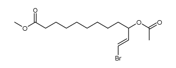 methyl 10-acetoxy-12-bromo-11-dodecenoate结构式