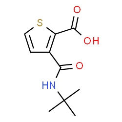 2-[(tert-butylamino)carbonyl]thiophene-3-carboxylic acid结构式