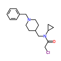 N-[(1-Benzyl-4-piperidinyl)methyl]-2-chloro-N-cyclopropylacetamide结构式