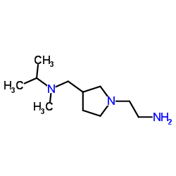 N-{[1-(2-Aminoethyl)-3-pyrrolidinyl]methyl}-N-methyl-2-propanamine结构式