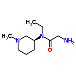 N-Ethyl-N-[(3S)-1-methyl-3-piperidinyl]glycinamide Structure