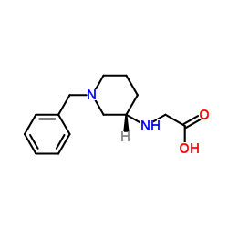 N-[(3S)-1-Benzyl-3-piperidinyl]glycine结构式