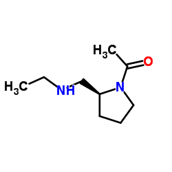 1-{(2S)-2-[(Ethylamino)methyl]-1-pyrrolidinyl}ethanone结构式