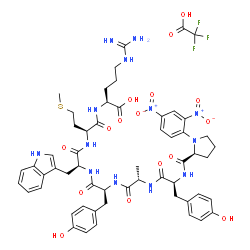 Dnp-PYAYWMR (trifluoroacetate salt) Structure