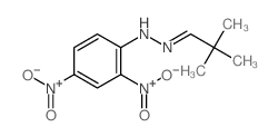 Propanal, 2,2-dimethyl-, (2,4-dinitrophenyl)hydrazone structure