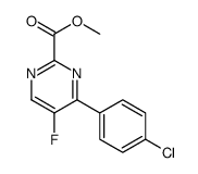 methyl 4-(4-chlorophenyl)-5-fluoropyrimidine-2-carboxylate Structure