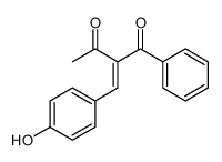 2-[(4-hydroxyphenyl)methylidene]-1-phenylbutane-1,3-dione Structure