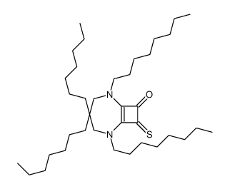 2,3-bis(dioctylamino)-4-sulfanylidenecyclobut-2-en-1-one结构式