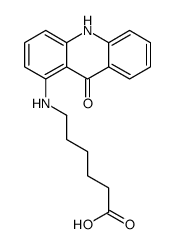 6-[(9-oxo-10H-acridin-1-yl)amino]hexanoic acid结构式