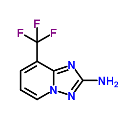 8-(Trifluoromethyl)[1,2,4]triazolo[1,5-a]pyridin-2-amine结构式