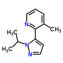 2-(1-Isopropyl-1H-pyrazol-5-yl)-3-methylpyridine Structure