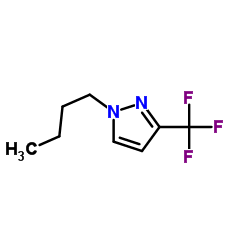 1-丁基-3-三氟甲基-吡唑结构式