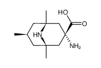 Acide 3-amino-1,5,7-trimethyl-9-azabicyclo<3.3.1>nonane-3-carboxylique Structure